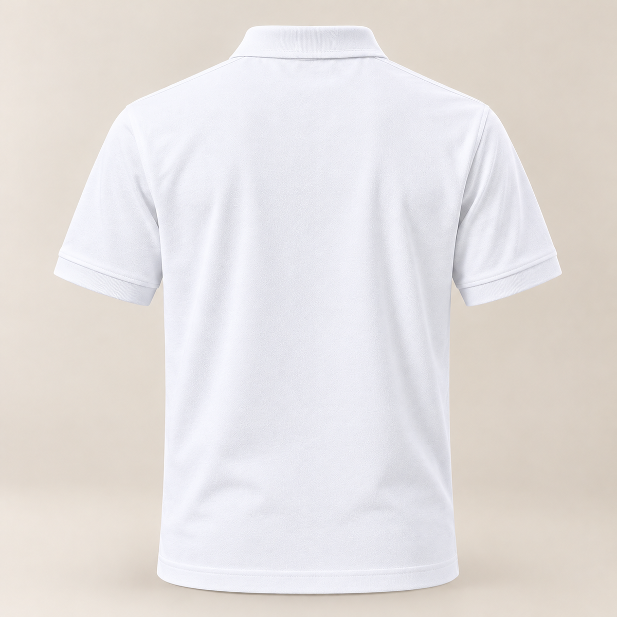 GRISFER white polo T-shirt back view