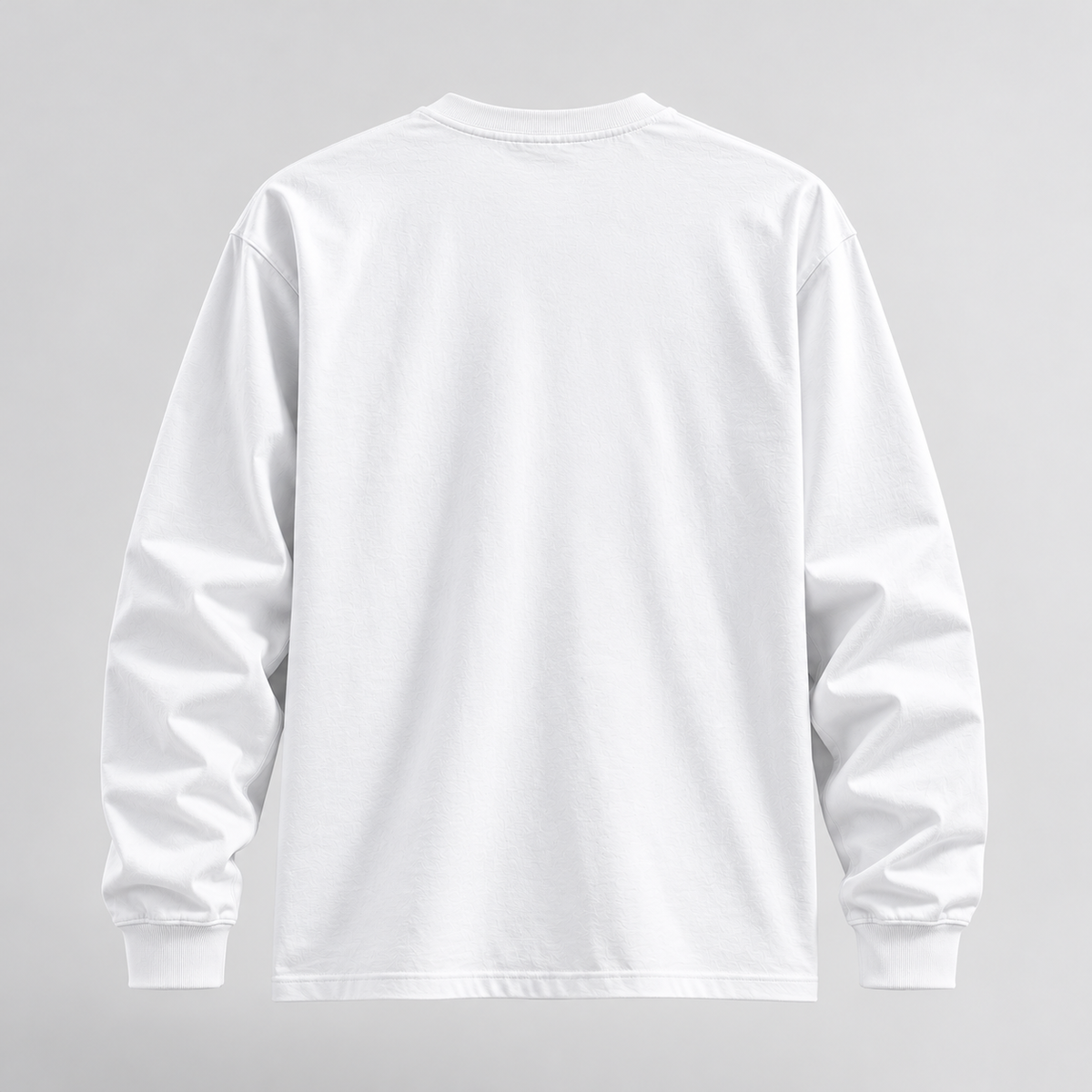 GRISFER white full sleeve T-shirt back view